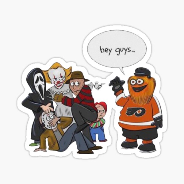 Gritty Mascot Flyers Fan Funny Philly Christmas Card Merry 