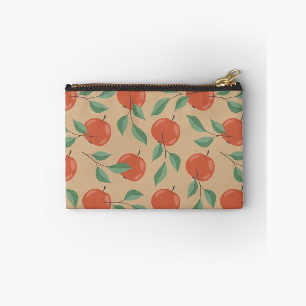 Item preview, Red apples and apple branches on beige background. Seamless pattern. designed and sold by Xaphana.