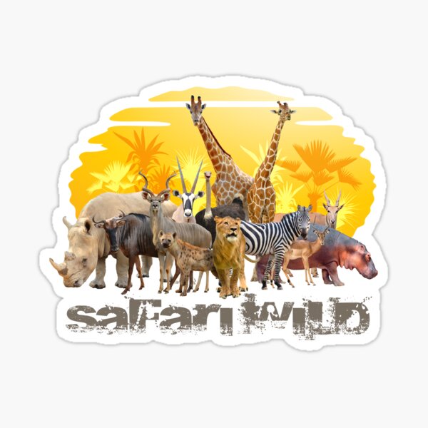 Big Five Animals Stickers for Sale | Redbubble Big Five Animals Stickers for Sale | Redbubble