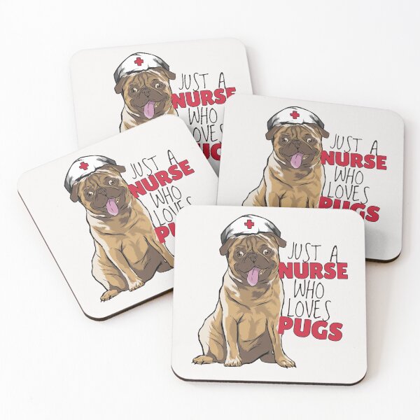 Item preview, Just A Nurse Who Loves Pugs designed and sold by Ransyn Art.