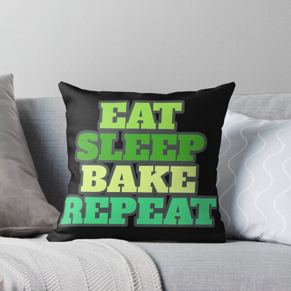 Item preview, Eat Sleep Bake Repeat - Green designed and sold by Chubuter.