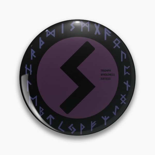 Aperçu de l'œuvre Symbole de Rune Sowulo Futhark pourpre créée et vendue par Depic Spirit.