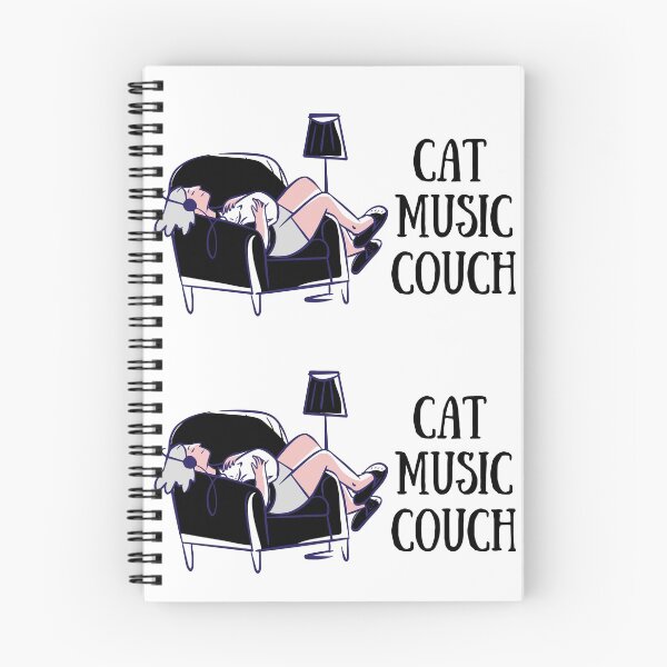 Item preview, Cat Music couch, Cat love, Music love, Couch fond designed and sold by WarloftersS.