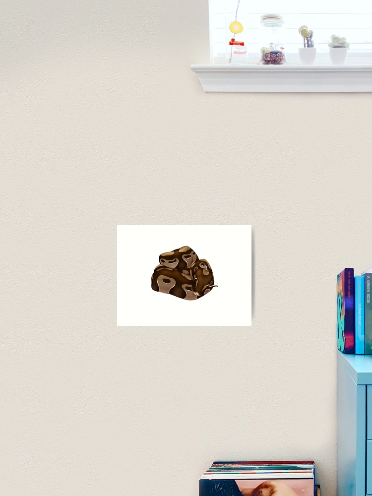 Thumbnail 2 of 3, Art Print, Normal Ball Python designed and sold by LizardBeans.