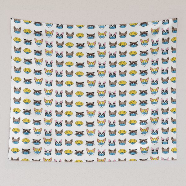 Item preview, Dog and Cat in mask designed and sold by loves789.
