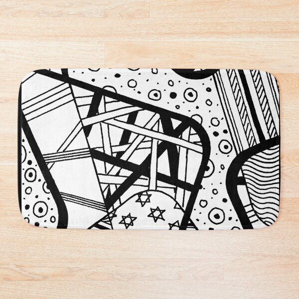 Item preview, Miniature Aussie Tangle 12 Black on White Background designed and sold by Heatherian.