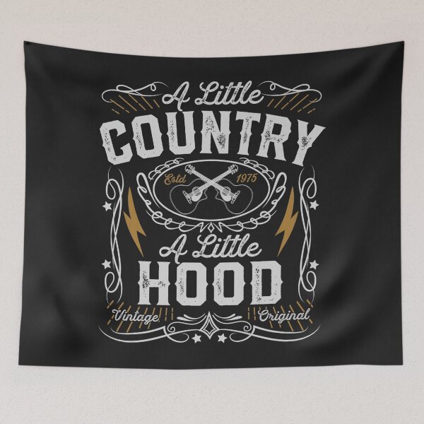 Item preview, A Little Country A Little Hood Hip Hop Rap Music designed and sold by wriunimso.