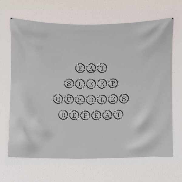 Item preview, Eat Sleep Hurdles Repeat-Typing key designed and sold by gpsapparel.