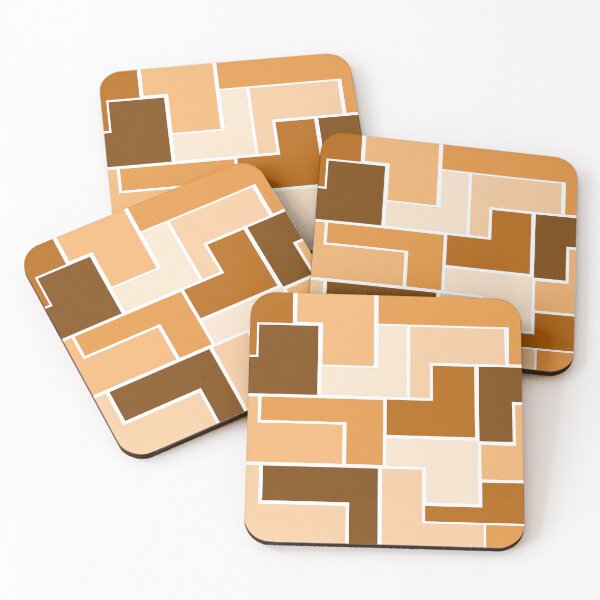 Item preview, Orange L-Shaped Hexagons designed and sold by shahramroj.