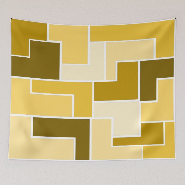 Item preview, Yellow L-Shaped Hexagons designed and sold by shahramroj.