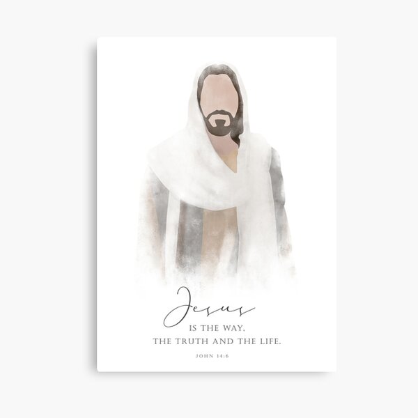 Item preview, Jesus Portrait, John 14:6, Christian Wall Art, Christian Poster, Jesus Print, Jesus Poster designed and sold by andienhuynh.