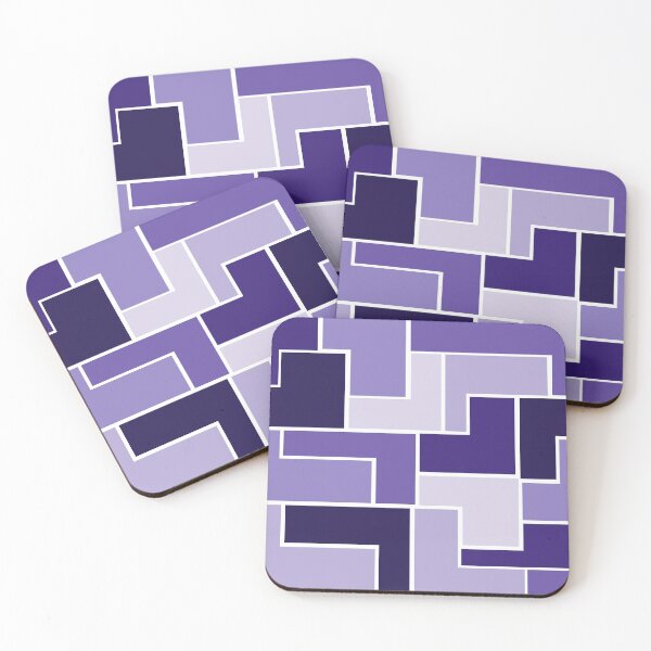 Item preview, Purple L-Shaped Hexagons designed and sold by shahramroj.