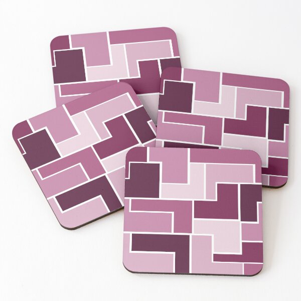 Item preview, Magenta L-Shaped Hexagons designed and sold by shahramroj.