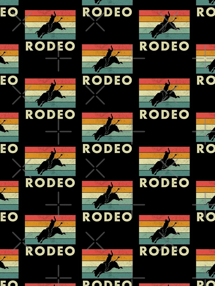 Thumbnail 4 of 4, Samsung Galaxy Phone Case, Retro Vintage Rodeo - Bull Rider, Rodeo designed and sold by EstelleStar.