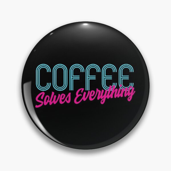 Item preview, Coffee Solves Everything 80s Style Synth Coffee Enthusiast Novelty Gift designed and sold by ToppaDesigns.