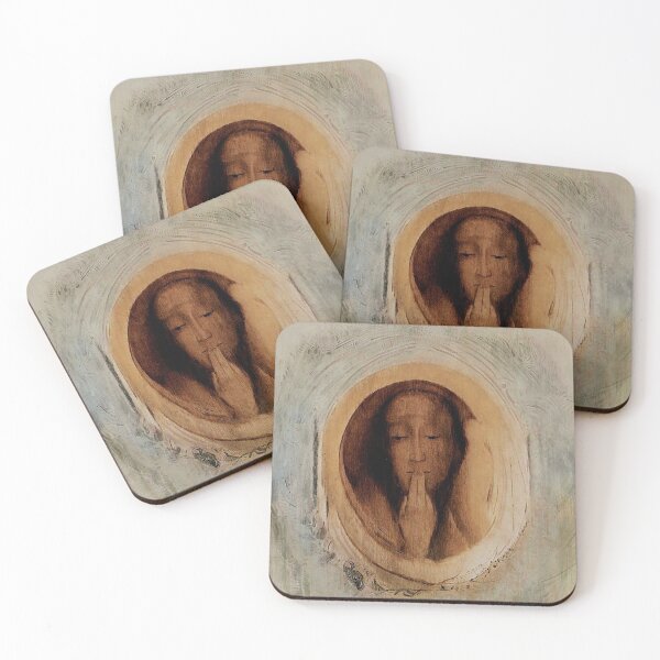 Item preview, Silence by Odilon Redon designed and sold by IndieArtDream.