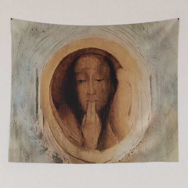 Item preview, Silence by Odilon Redon designed and sold by IndieArtDream.