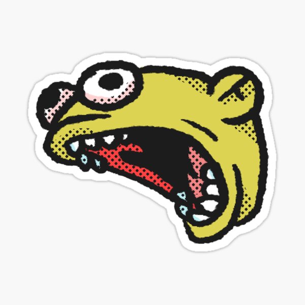 Angry love heart eyes cursed emoji Sticker for Sale by Shred-Lettuce