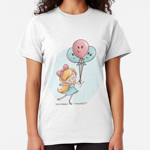 Girl with Balloons Classic T-Shirt