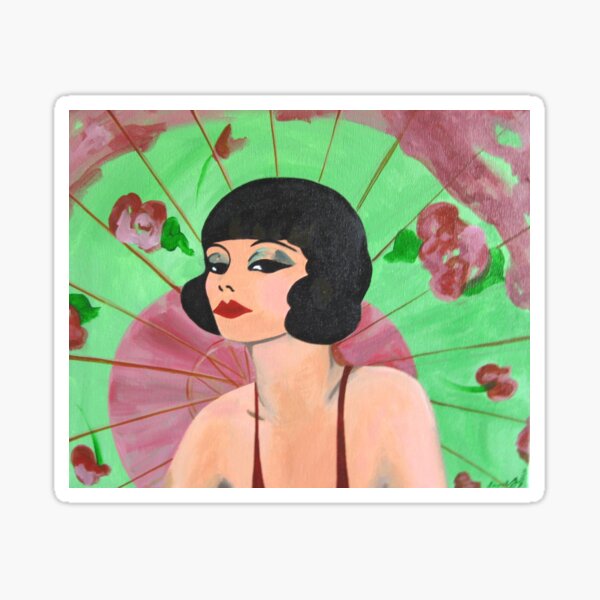 Flapper Girl Sticker