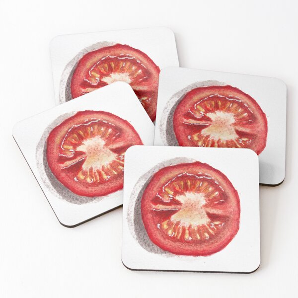 Item preview, Hand Painted Exclusive Watercolor Tomato to add more color to your life designed and sold by crazymessygirl.