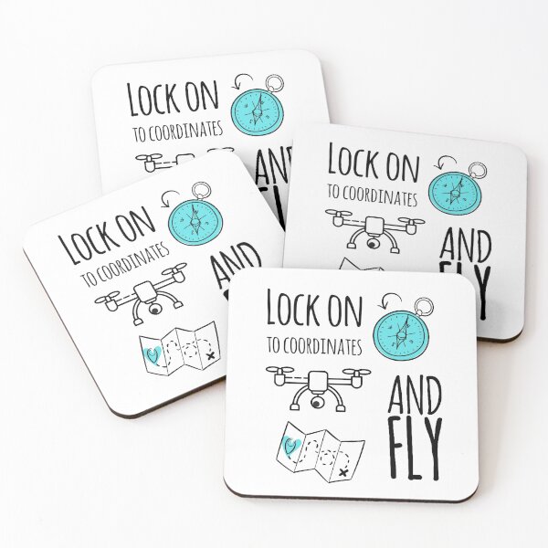 Item preview, Funny Drone Pilot T-Shirt 'Lock On To Coordinates And Fly' designed and sold by funpix-shop.