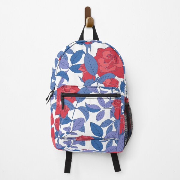 Item preview, Red roses and blue leaves. designed and sold by Olga Shashok.