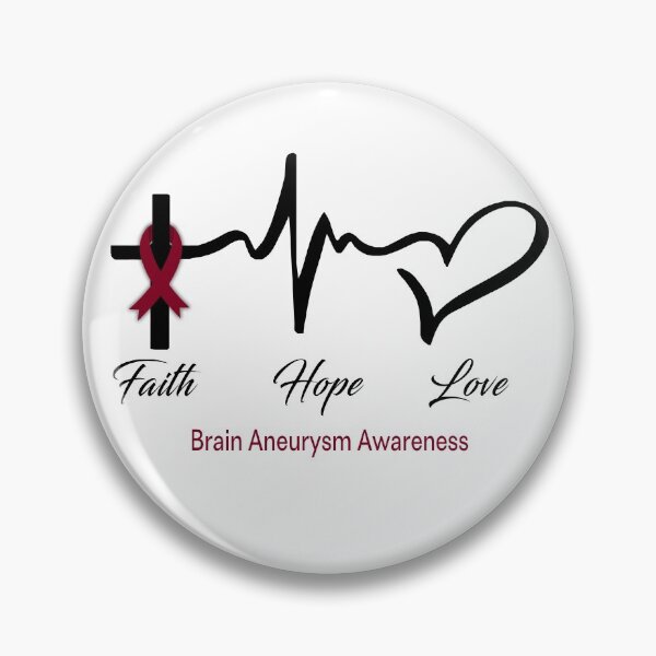 Item preview, Faith Hope Love Brain Aneurysm Awareness designed and sold by frechettee.