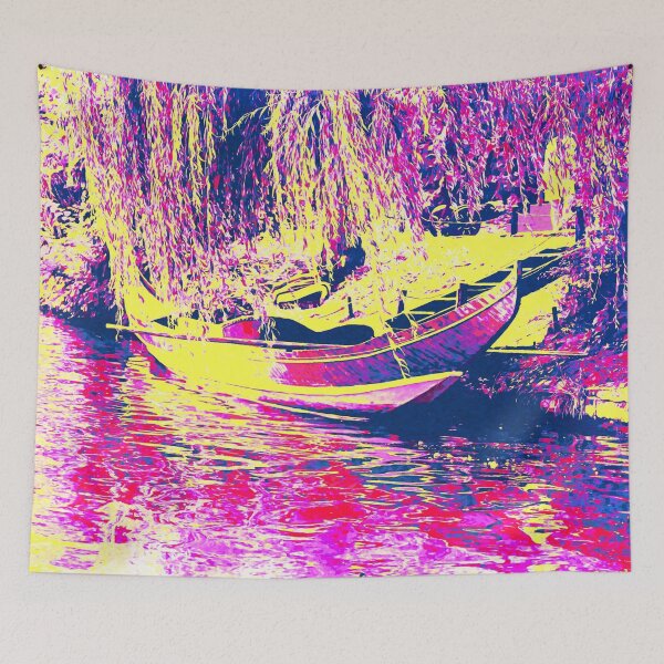 Item preview, Boat in The Trees Pink & Yellow designed and sold by Billgreen54.