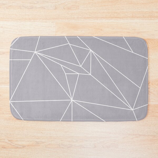 Artikelvorschau, Grau mit geometrischem Design der weißen Linien entworfen und verkauft von shadowbright.