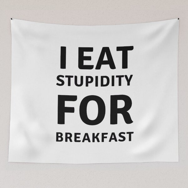 Item preview, I eat no for breakfast sarcastic quote t shirt [P-IEN 9][515] designed and sold by HIPNOTIZAR  CRAFTS.