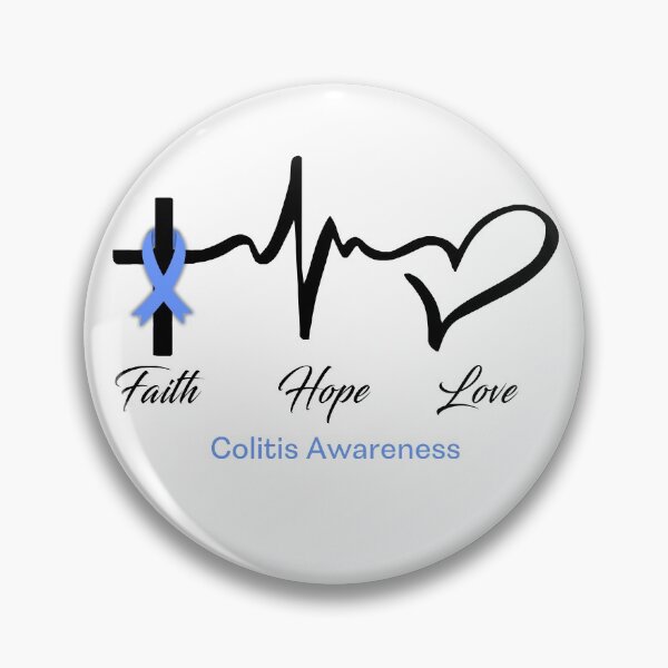 Item preview, Faith Hope Love Colitis Awareness designed and sold by frechettee.