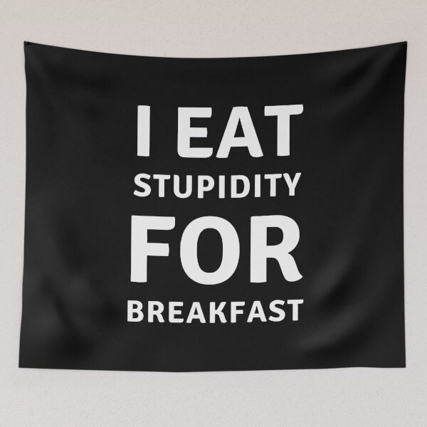 Item preview,  I eat no for breakfast sarcastic quote t shirt [P-IEN 9]B [516]  designed and sold by HIPNOTIZAR  CRAFTS.