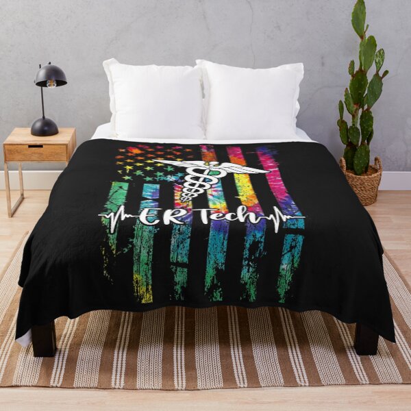 Item preview, American Flag Nurse Tie Dye ER Tech Nurse Day designed and sold by wriunimso.