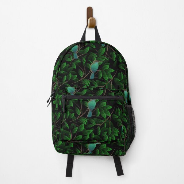 Item preview, Nature Green Leaves with Bird Pattern designed and sold by Skeenazlan.