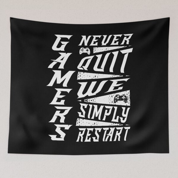 Artikelvorschau, Gamers Never Quit Gaming Zocker Zocken Konsole entworfen und verkauft von besTmanuFacture.