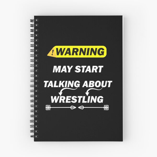 Item preview, Warning May Start Talking About Wrestling _ designed and sold by Abderrahim Bguiguir.