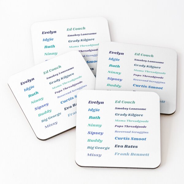 Item preview, Fried Green Tomatoes Character Names Pack designed and sold by Rabia01.