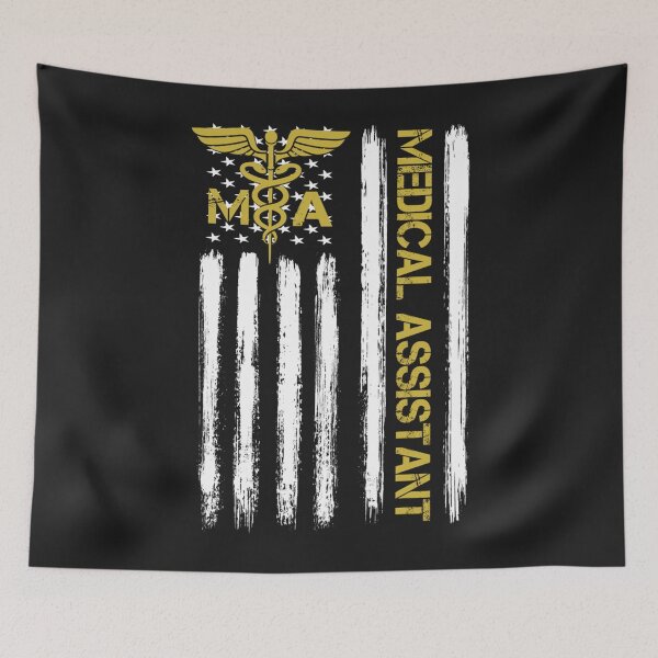 Item preview, American Flag Patriotic Certified Medical Assistant MA Gift designed and sold by wriunimso.