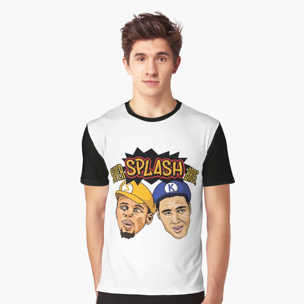 Steph Curry Klay Thompson Super Splash Bros T Shirt By Theteeshirtguy Redbubble 4406