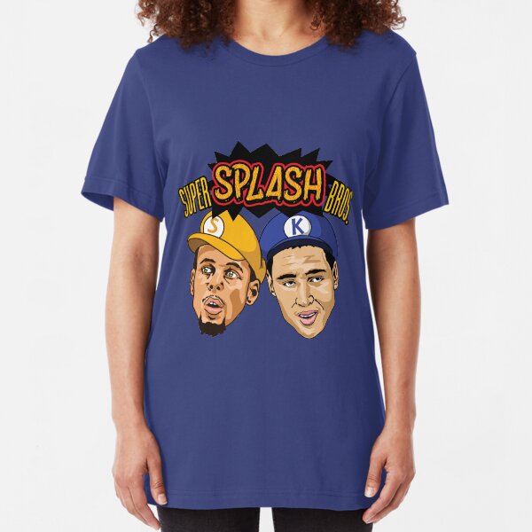 Steph Curry Klay Thompson Super Splash Bros Slim Fit T-Shirt