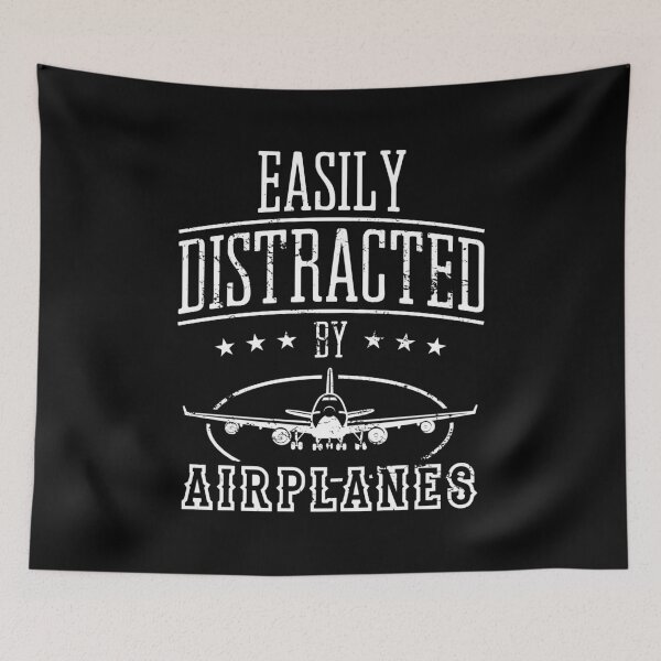 Item preview, Easily Distracted By Airplanes Navigation Fly Pilot Plane Flying Aviation Airport Captain Airplane Airplanes Tops designed and sold by shirti.