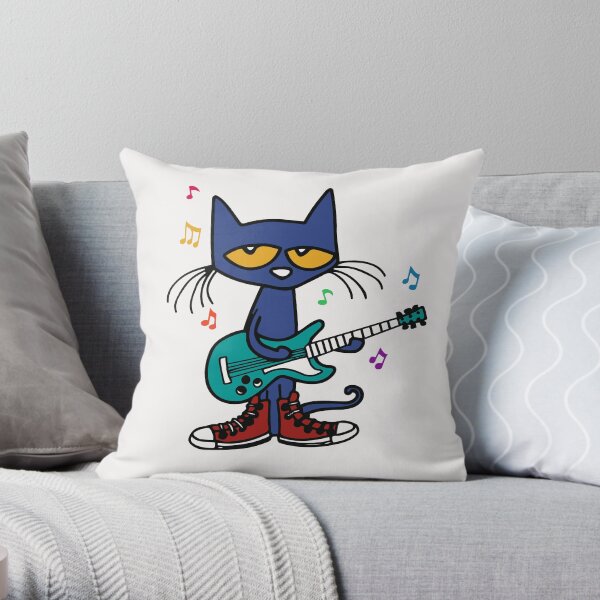 Pete The Cat The singer Throw Pillow