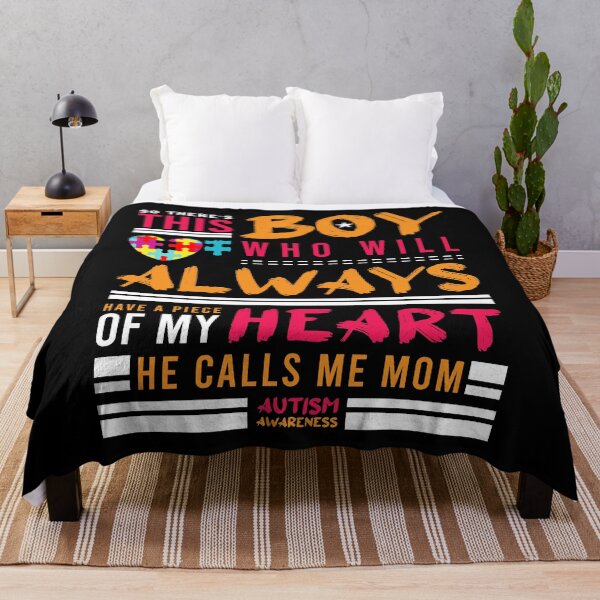 Item preview, There's This Boy Heart He Call Me Mom Autism Awareness Month Puzzle Raise Autistic ASD Autism Spectrum Disorder designed and sold by shirti.