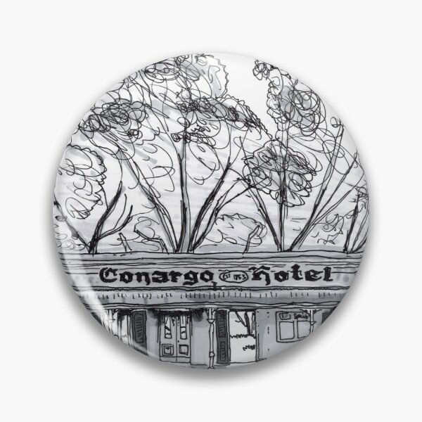 Item preview, Australian Art: Pen & Ink Drawing of an Abandoned Pub Hotel designed and sold by NutsnGum.