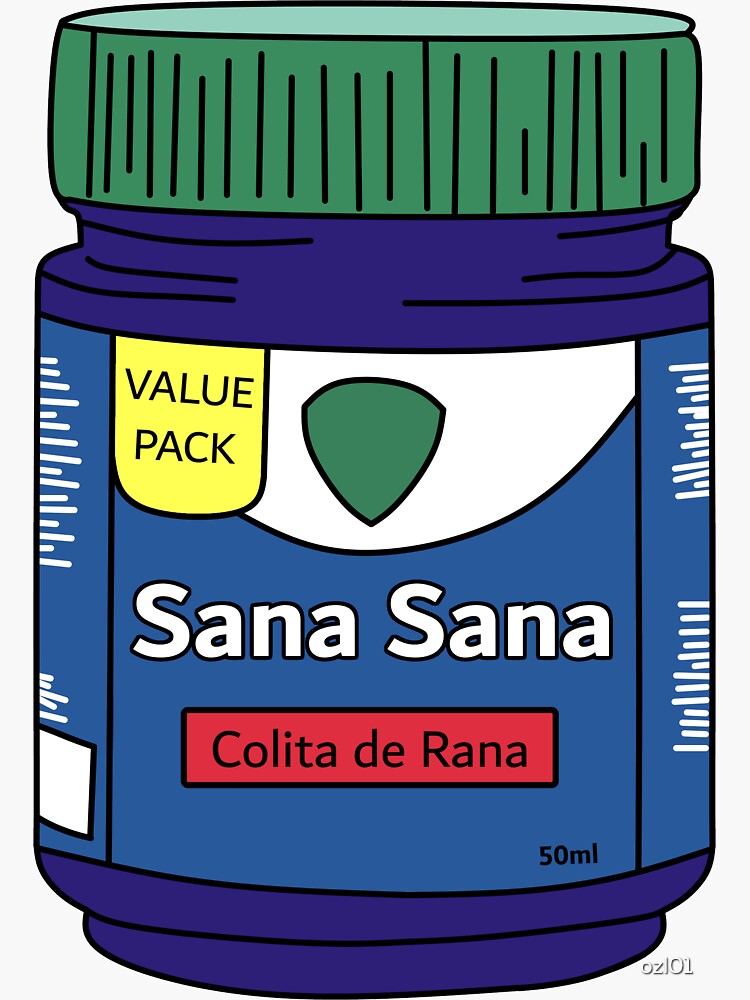 sana-sana-colita-de-rana-sticker-for-sale-by-ozl01-redbubble