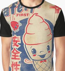 Camiseta gráfica AD japonés retro