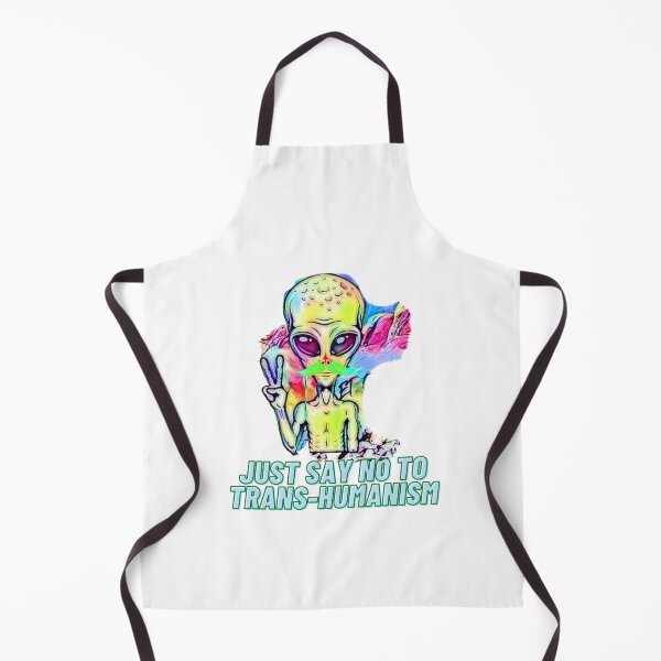 Item preview, Just Say NO to Trans-Humanism (ET peace sign) designed and sold by HamiltonmagicTs.