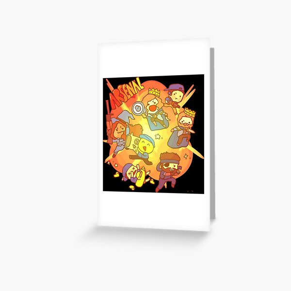 Roblox Arsenal Greeting Cards Redbubble - coven student clothes roblox