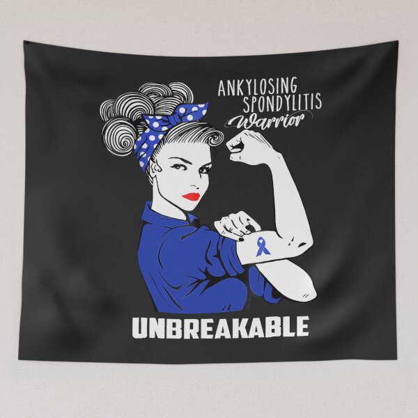 Item preview, Ankylosing Spondylitis Warrior Unbreakable Awareness designed and sold by wriunimso.